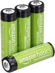 Amazon Basics 4-PACK Rechargeable Aa Nimh Batteries, 2000MAH, Pre-charged New. Price: $21.63.