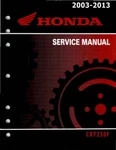 Honda CRF230F Service Manual 2003-2013 New. Price: $32.94.