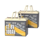 Power Queen 2PACK Bluetooth 12V 100AH LIFEPO4 Battery, Group 24 Deep Cycle Li... New. Price: $673.93.
