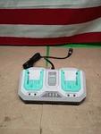 Litheli 20V Battery Charger, Dual-port For Lithium-ion Batteries Open. Price: $33.24.
