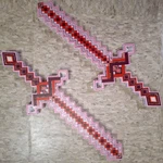 Minecraft Sounds & Led Light Up Pixel 8-BIT Toy Sword For Kids, Red, 15 Inches New. Price: $16.99.