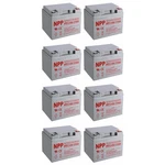 8PC Npp NPD12-40AH 12V Agm Vrla Deep Cycle Battery New. Price: $1099.00.