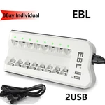 Ebl Aaa Individual Charger For Rechargeable Batteries Ni-mh Ni-cd Usb New. Price: $14.79.