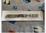 Chrome Amg Letters Trunk Emblem Badge Sticker For Mercedes Benz Remanufactured. Price: $16.95.