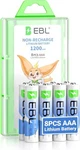 Ebl Lithium Batteries Aaa 8 Pack, 1200MAH Non-rechargeable High Performance... New. Price: $21.68.