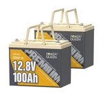 Power Queen 2PACK 12V 100AH Group 24 LIFEPO4 Battery, 1280WH Lithium ... New. Price: $624.49.