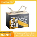 Power Queen 12V 125AH GROUP27 Bluetooth Lithium Battery 1600WH For Boat Solar Rv New. Price: $329.99.