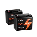 Litime 2PACKS 12V 45AH LIFEPO4 Lithium Battery For Wheelchair Mobility Scooter New. Price: $295.78.