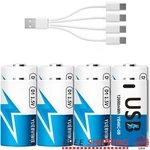 Rechargeable Type Lithium Battery 12000MWH Usb-c Charging Eco-friendly New. Price: $41.02.