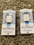 Lot Of 2 Techcellent 30W Usb-c Wall Charger W/ Power Delivery Fast New. Price: $29.99.