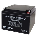 Upg UB12260 12VOLT 26AH Sealed Lead Acid Battery New. Price: $59.99.