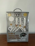 Lax 3-IN-1 Iphone Iwatch Charger Charging Cable Usb-c Lightening 6 Ft White New. Price: $14.99.