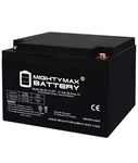Mighty Max 12V 26AH Int Replacement Battery Compatible With Panasonic LC-X1228AP Open. Price: $49.99.