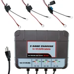 Banshee Lithium LIFEPO4 3 Bay 12V 10A Charger For Boat Tractor Car Motorcycle New. Price: $119.90.