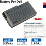 C1295 Laptop Battery For Dell Latitude D530 D520 D500 D505 D600 D610 C2603 58WH New. Price: $14.98.