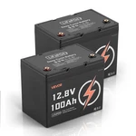 Vevor Pack 12V 100AH Deep Cycle LIFEPO4 Battery Bms Lithium Iron Phosphate New. Price: $345.90.