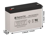 Sigmastek 6V 7AH Brand New Sealed Lead Acid Battery. Price: $15.49.
