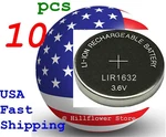10 Piece X LIR1632 Bulk 3.6V Rechargeable Heavy Duty Lithium Battery New. Price: $24.96.