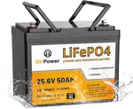 24V 50AH LIFEPO4 Lithium Battery Pack For Rv Trolling Motor Marine Solar System New. Price: $179.00.
