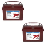 2PC Trojan Motive 27TMX 12V 105AH Marine Rv Dual Purpose Battery Group New. Price: $593.00.