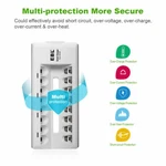 Ebl Nimh Rechargeable Battery 800MAH With Smart 8-SLOT Used. Price: $6.99.