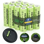 Henreepow Ni-mh Aa Rechargeable Batteries, Double High Capacity 1.2V Green New. Price: $13.14.