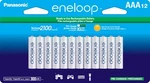 12 Pack Eneloop Aaa Rechargeable Batteries Long Lasting Pre Charged 800MAH New. Price: $31.19.