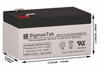 B&b Battery HR4-12-F1 Replacement Sla By Sigmastek New. Price: $18.99.