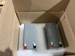Set Of New Eaton EBP-0690 Sla Batteries 12V / 9AH. Price: $39.30.
