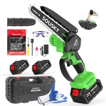 Sousky 8 Inch Brushless Mini Chainsaw Cordless High Power Battery With New. Price: $77.97.