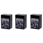 Upg 6 Volt 4.5 Ah Battery For Hubbell 0120255 Dual-lite 12-255 3PACK New. Price: $34.99.