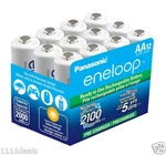 Panasonic Eneloop New 2100X Aa Nimh Batteries 12 Pack. Price: $45.59.