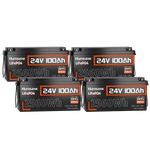 1/2/3/4 Pack 24V 100AH LIFEPO4 Lithium Battery 2560WH Deep Cycle Solar Yacht Rvs New. Price: $423.62.