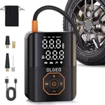 New Olgeo Tire Inflator Portable Air Compressor 160PSI Cordless Pump Fast. Price: $37.49.