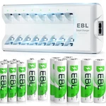 Lot Ebl Aaa Rechargeable Double A,triple Batteries Ni-mh Charger W/ Usb New. Price: $7.99.