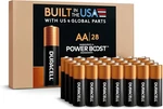 Duracell Coppertop Aa Alkaline Batteries With Power Boost Ingredients, 28 Count New. Price: $40.74.