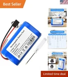 14.4V Replacement Battery For Ionvac Smartclean 2000, Robovac 7687 7688 V4 79... New. Price: $28.45.