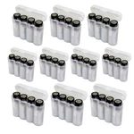 10 Ebc Battery White Aaa CR123A Plastic Holder Storage Cases New. Price: $10.99.