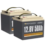 Power Queen 2PACK 12V 50AH LIFEPO4 Deep Cycle Lithium Battery For Camper Rv Boat New. Price: $325.99.