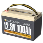 Power Queen 12V 100AH LIFEPO4 Lithium Battery 1280WH Bms For Camper Marine New. Price: $259.99.