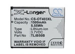 Cameron Sino 3.7V 1500MAH Li-ion Replacement Battery For Alcatel Smartphone New. Price: $23.82.